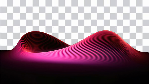 Wave Glow Abstract Pink, digital art work, dark, black, <br> pink wallpaper, desktop, HD Wallpaper