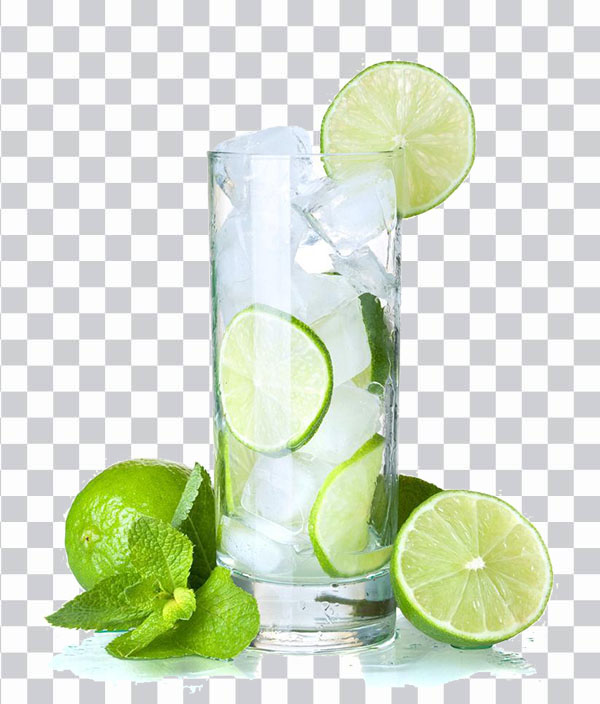 Lemon Juice, Mojito Juice Cocktail Lime Ice cube,<br>slice of lemon, Lemon ice, food, leaf png