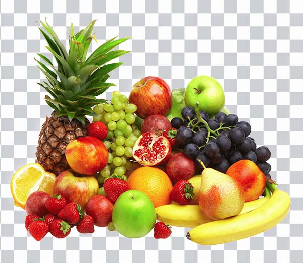 Assorted  fruits display, Fruit, Fruit, natural Foods, <br> apple, pineapple, grapes png free download