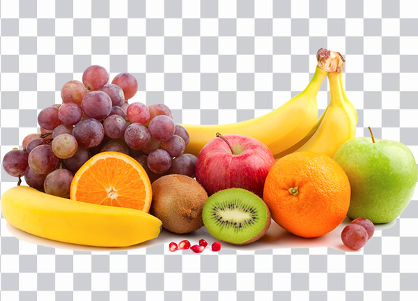 Assorted  fruits display, Fruit, Fruit, natural Foods, <br> apple, pineapple, grapes, banana, png free download