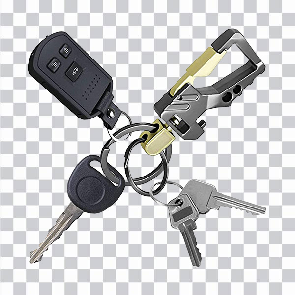 Car Keychain, Keyring metal, 4pcs keyring png