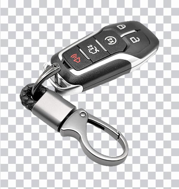 Car Key Ring png, Metal Car Keyring, keychain png free